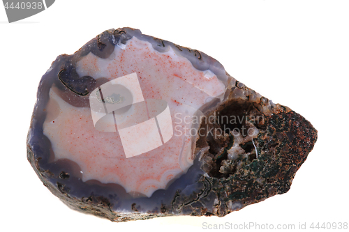 Image of natural agate isolated