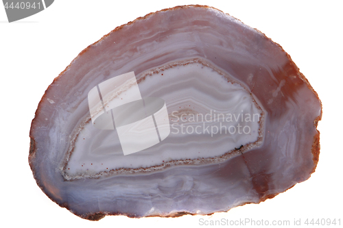 Image of natural agate isolated