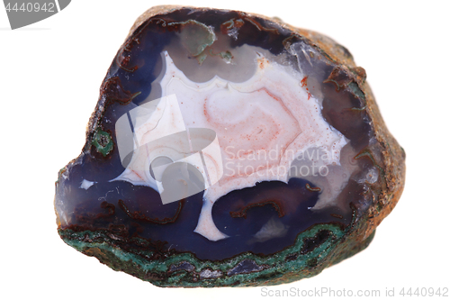 Image of natural agate isolated