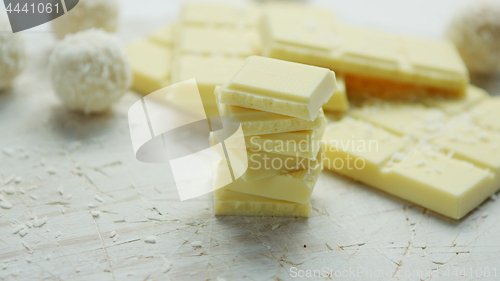 Image of White chocolate and sweets