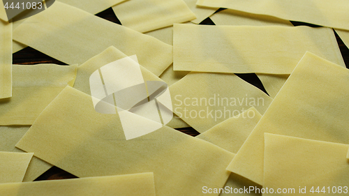 Image of Sheets of dough for lasagne