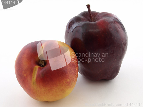 Image of Peach and Apple