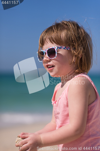 Image of little girl at beach