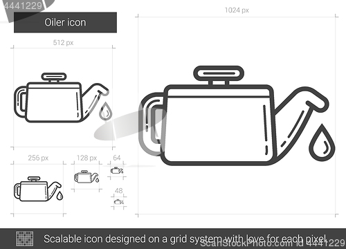 Image of Oiler line icon.