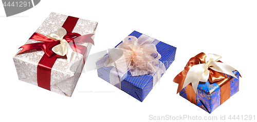 Image of gifts packing isolated on white