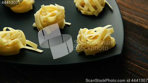 Image of Cooked noodles on plate