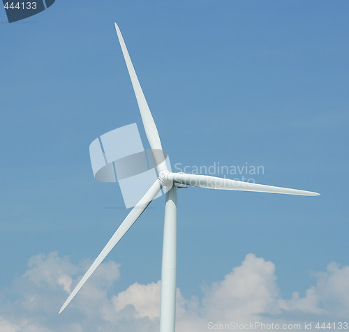 Image of close up of a windturbine