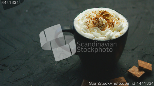 Image of Mug of cacao with whipped cream