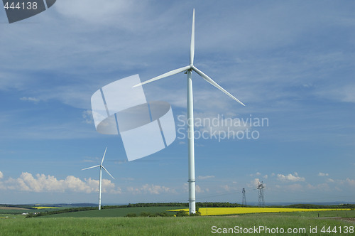 Image of Farm of windturbines