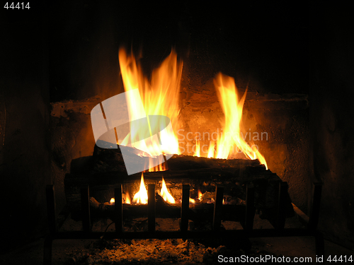 Image of Burning Logs