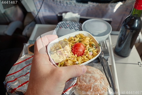 Image of Airline food consumed
