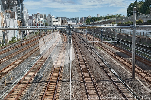 Image of Railway Tracks in a City