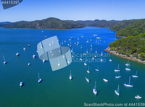 Image of Luxury yachts moored at Brooklyn Australia