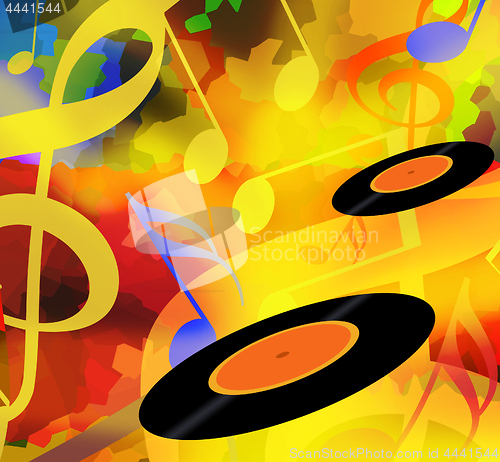 Image of Vinyl music background