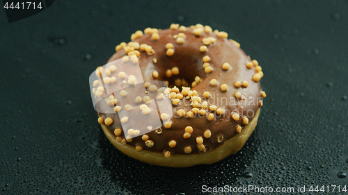 Image of Glazed chocolate doughnut