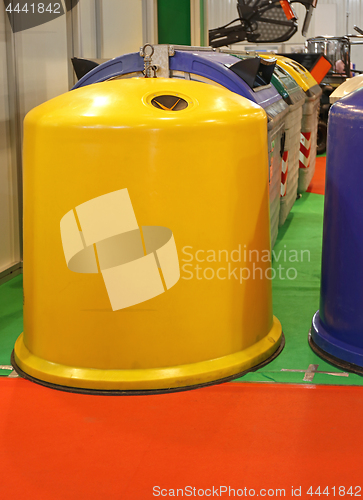 Image of Round Recycling Container