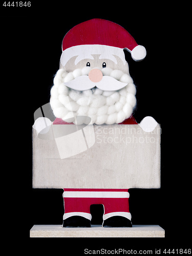 Image of Santa Claus figure with text space