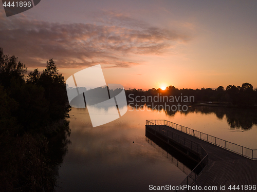 Image of Sunrise on the lake
