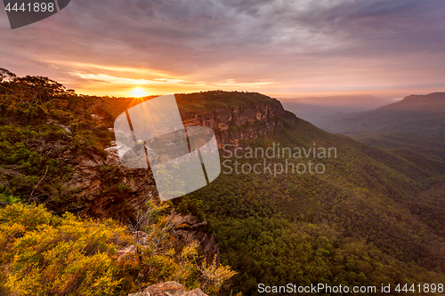 Image of Golden sunrise Blue Mountains Australia