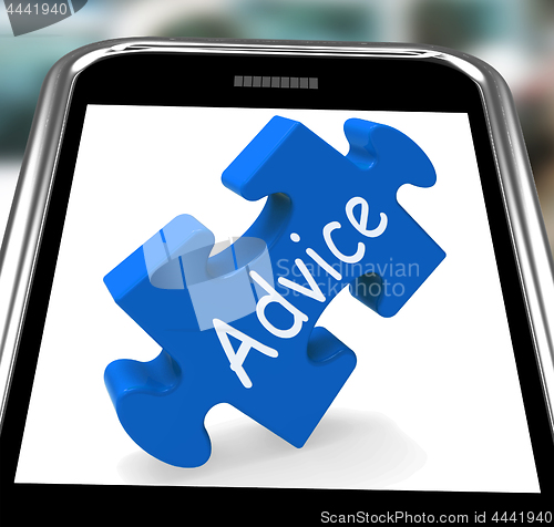 Image of Advice On Smartphone Shows Guidance
