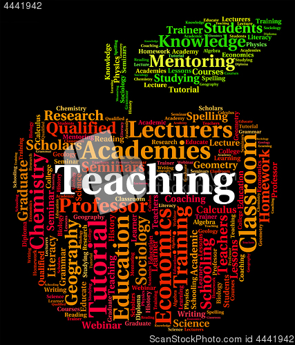 Image of Teaching Word Means Give Lessons And Coach