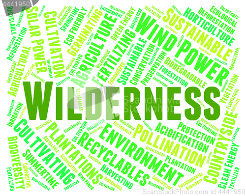 Image of Wilderness Word Indicates Uncultivated Land And Area