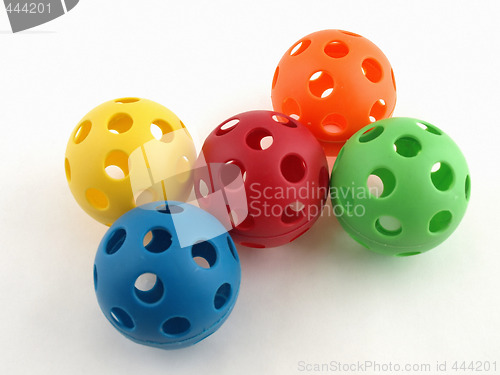 Image of Colorful Plastic Toy Balls