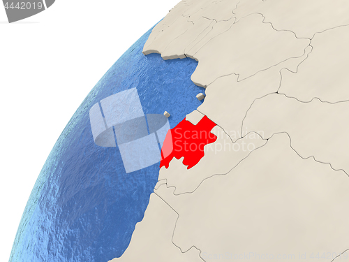 Image of Gabon on globe
