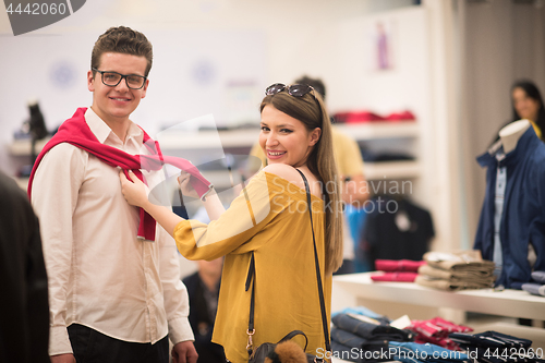 Image of couple in  Clothing Store