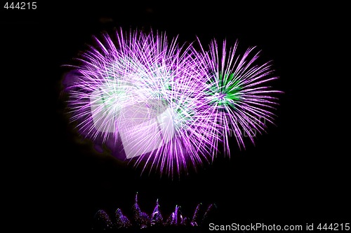 Image of Fireworks Lighting up the Sky