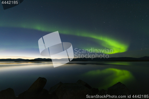 Image of Aurora borealis in Northern Sweden