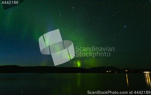 Image of Aurora borealis in Northern Sweden