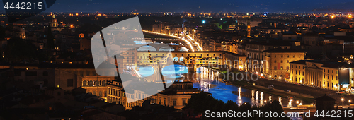 Image of Night over Ponte Vecchio