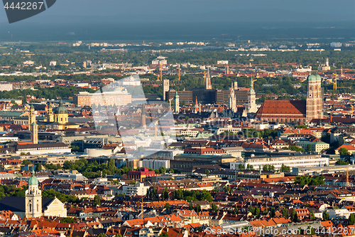 Image of Aerial view of Munich. Munich, Bavaria, Germany