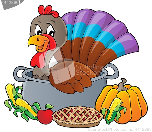 Image of Turkey bird in pan theme image 3