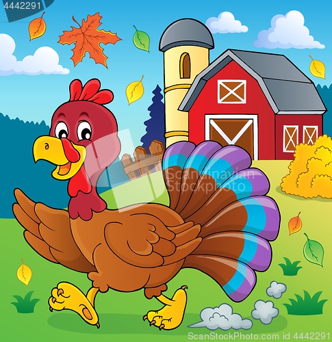 Image of Running turkey bird theme image 2