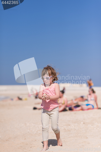 Image of little girl at beach