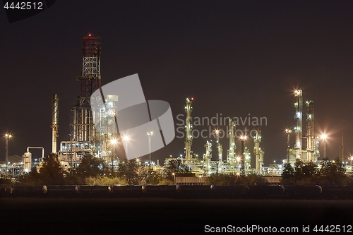 Image of Refinery at Night