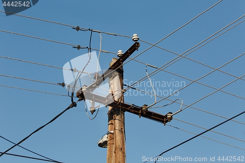 Image of Electric line post