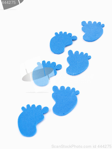 Image of Blue Footprints