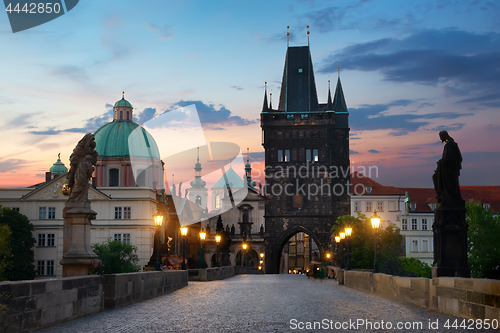 Image of Charles Bridge in morning