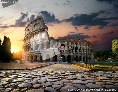 Image of Sunlight on Colosseum