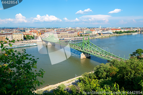 Image of Liberty bridge from above