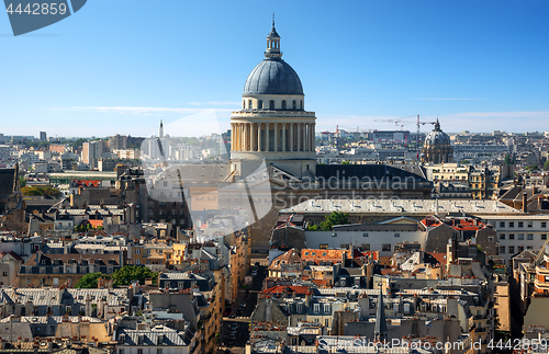 Image of Pantheon in Paris from above