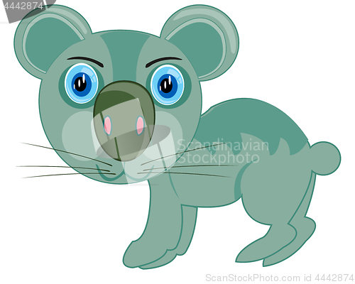 Image of Cartoon of the wildlife koala on white background