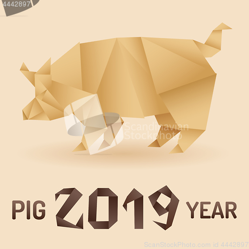 Image of Chinese New Year 2019 Pig Origami