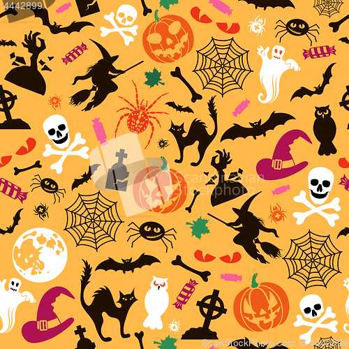 Image of Seamless Halloween Pattern