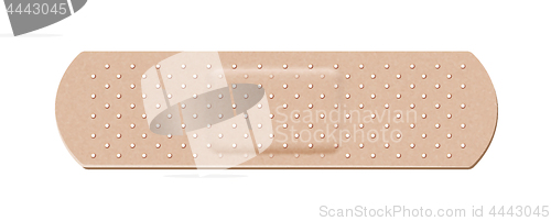 Image of Medical plaster of human color on a white background