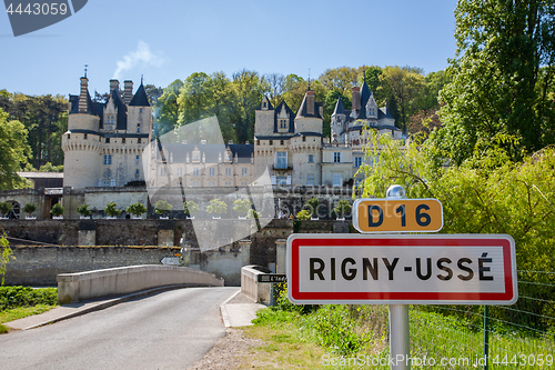 Image of Usse castle over Loire