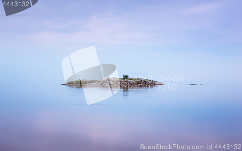 Image of Amazing Seascape Background With Small Island